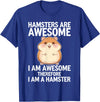 Cute Hamster Design for Men Women Kids Animal Hamster Lover T-Shirt - Royal Blue