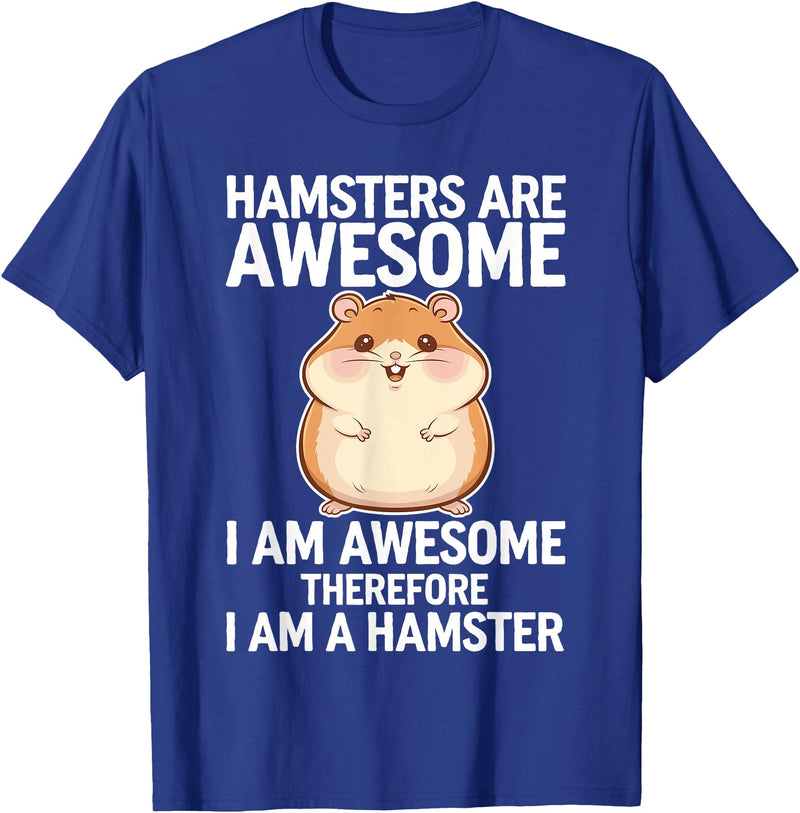 Cute Hamster Design for Men Women Kids Animal Hamster Lover T-Shirt - Royal Blue