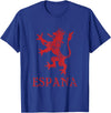 Threadrock Espana Spain Lion Symbol Spanish Spanish Pride T-Shirt - Royal Blue