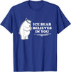 Mens Ice Bear Shirt Mens Ice Bear Tshirt Animal Gift Tee T-Shirt - Royal Blue