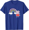 Peppa Pig Without Rain There Would Be No Rainbows Cute Shot T-Shirt - Royal Blue