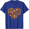 Grizzly Bear lover heart gifts idea Grizzly Bear lover heart bear love camping hiking men women T-Shirt - Royal Blue