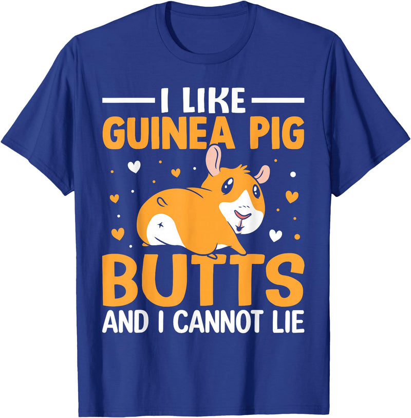Cute and funny guinea pig gifts I like guinea pig butt and I can't lie T-Shirt - Royal Blue