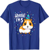 Guinea Pig Birthday by Joy Haus Guinea Pig Birthday Party Wheek Kids 5 Year Old 5th Outfit T-Shirt - Royal Blue