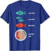 Funny Jewish Food Humor Hannuka Apparel Gefilte Fish One Fish Red Fish Hannuka Jewish Festival Light T-Shirt - Royal Blue