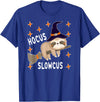 Funny Sloth Witch Halloween Costume 2021 Hocus Slowcus Cute Funny Sloth Halloween 2021 Costume Gift T-Shirt - Royal Blue