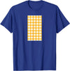 Buffalo Plaid and Checkered Squares Yellow Checkered Square Buffalo Plaid T-Shirt - Royal Blue