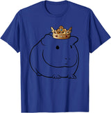 Miller Sye Guinea Pig Wearing Crown T-Shirt - Royal Blue