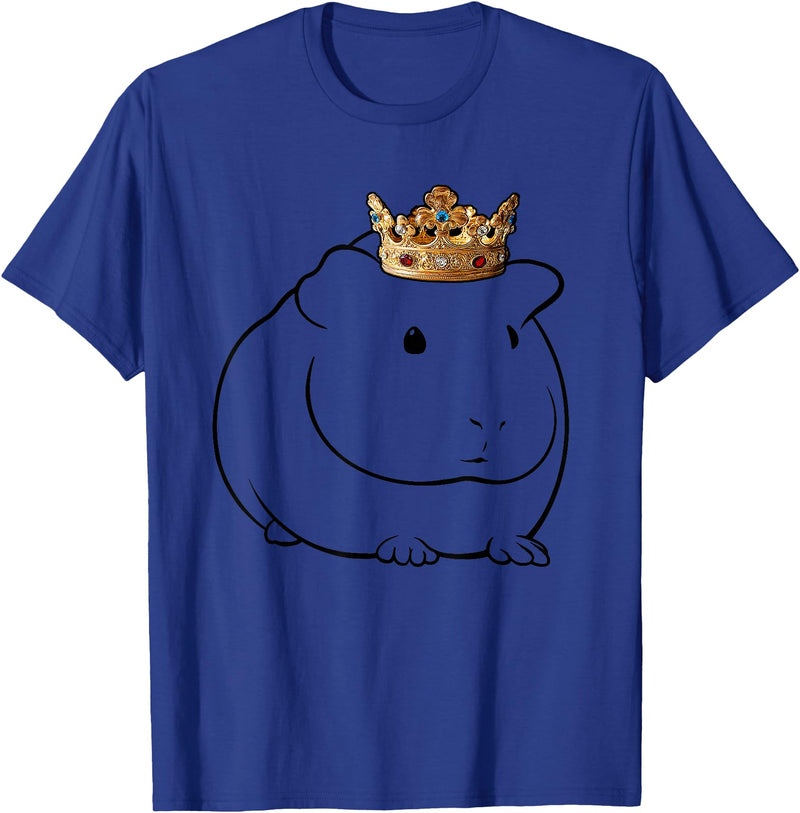 Miller Sye Guinea Pig Wearing Crown T-Shirt - Royal Blue