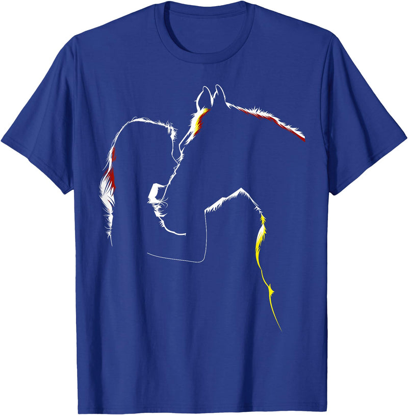 Equiteswear Horse Shirt for Ladies - Cowgirl Related Gifts T-Shirt - Royal Blue