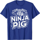 PIG Designs By ShirtZilla Ninja PIG T-Shirt PIG Ninja T-Shirt - Royal Blue