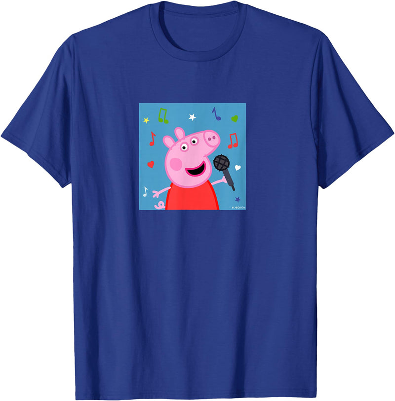 Peppa Pig - Music Album T-Shirt - Royal Blue