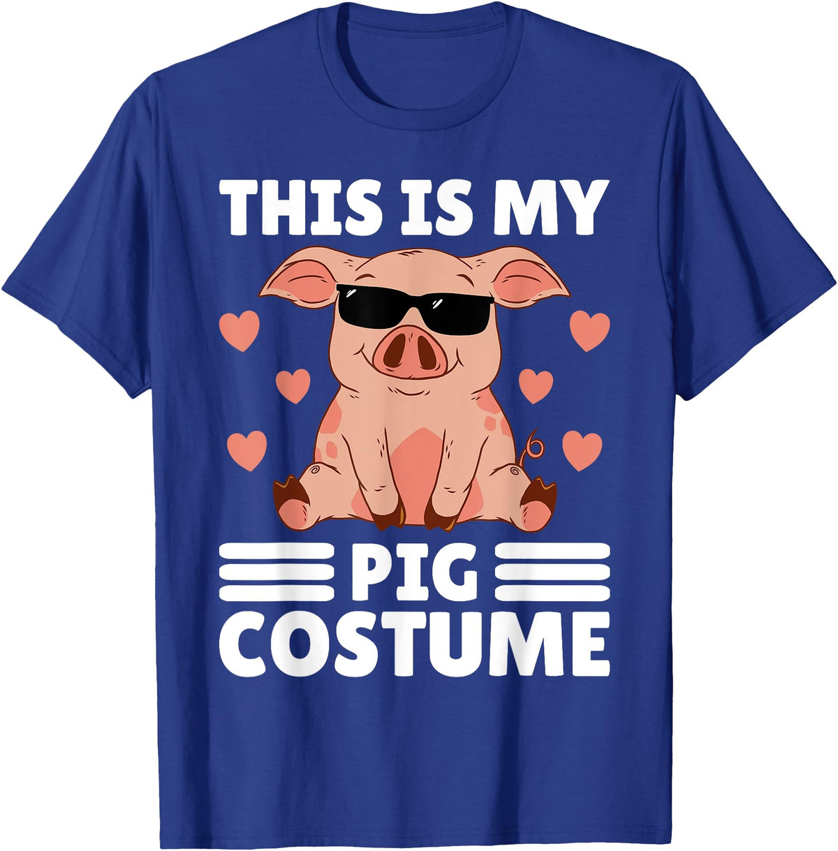 Funny Pig Costume For Men Or Boys This Is My My Pig Costume Men Pig Stuff Funny Farmer Boy Pig T-Shirt - Royal Blue