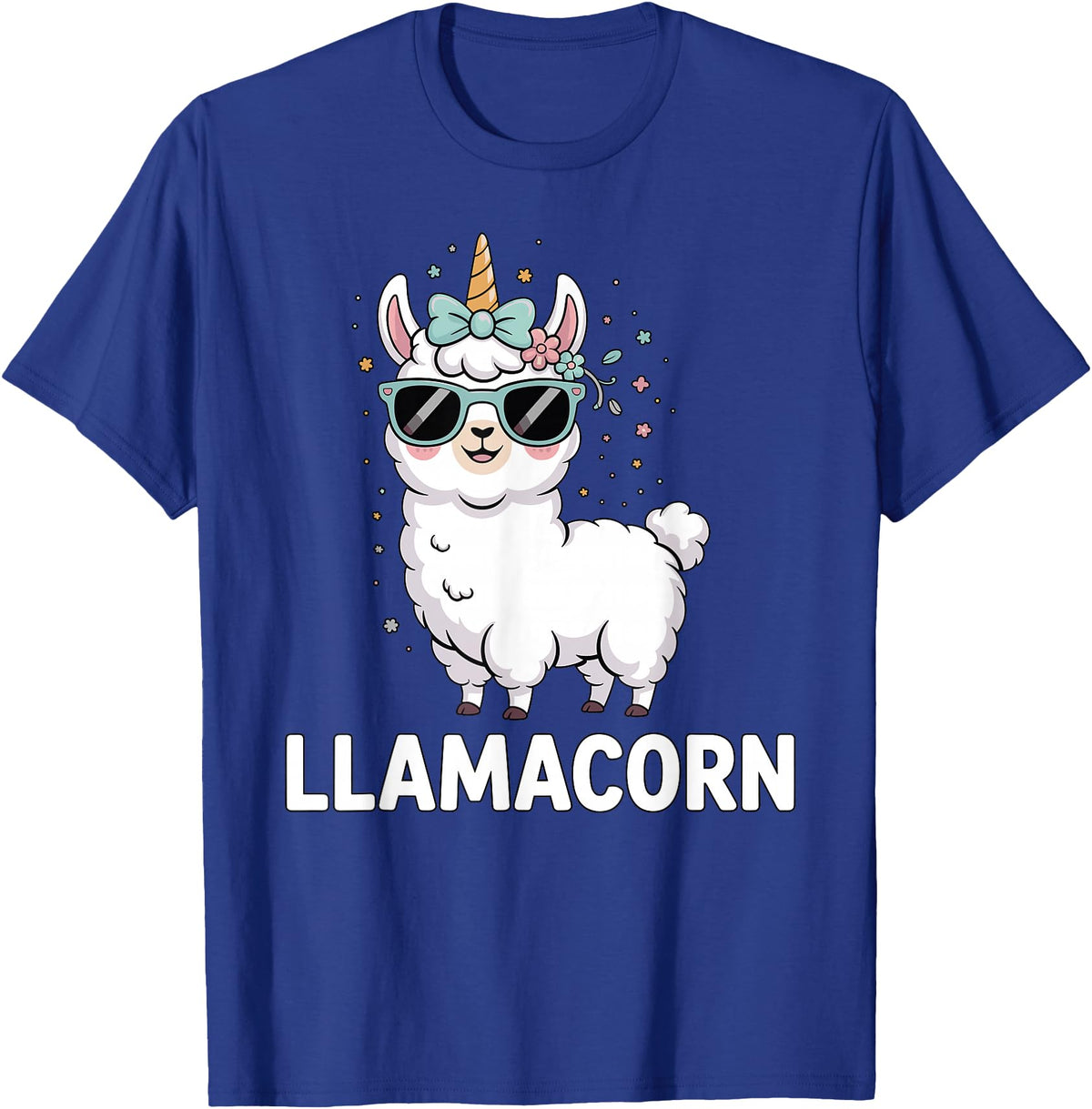 Funny Llamacorn Lover Llama Design Llamacorn Funny Llama Unicorn For Girls Kids Lover Llamacorn T-Shirt - Royal Blue