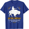 Guy on a Buffalo ~ Punch that Cougar in the Face T-Shirt - Royal Blue