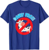Dairy Free Designs Proud To Be Dairy Free Funny Cow, No Milk Graphic Print T-Shirt - Royal Blue