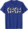 Cow Pattern Print Family Matching Birthday Shirts Cow Gigi Birthday Family Matching Mothers Day Boy Girl Farm T-Shirt -