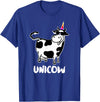 Cool Cow Lover Shirts & Funny Dairy Farmer Gifts Unicow. Cute Dairy Cow Farmer Shirt Funny Cow Lover Gift T-Shirt - Royal