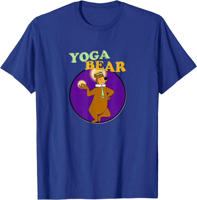 Fancy Getup Yoga Bear Funny Yogi Yoga Workout T-Shirt - Royal Blue