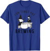 Peanuts Halloween Fun Times are Brewing T-Shirt - Royal Blue