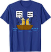 Lord of Leisure No Bananas on the Boat Fishing T-shirt T-Shirt - Royal Blue