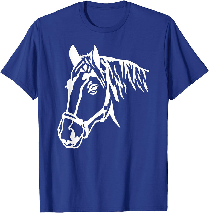Horse head T-Shirt - Royal Blue