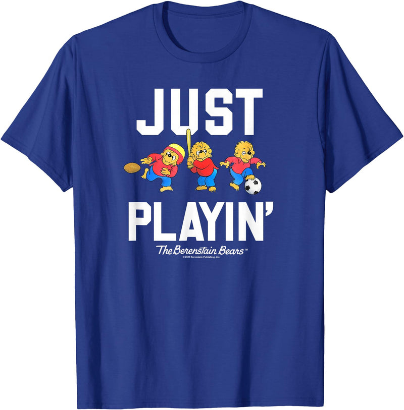 The Berenstain Bears The Berenstain Bears Just Playin T-Shirt - Royal Blue