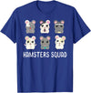 Funny Hamster Shirt Hamsters Squad Girls Boys Hamster Lover T-Shirt - Royal Blue