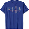 Salmon Fishing Heartbeat Retro Vintage 80s Gift Salmon Fish Retro Heartbeat Vintage 80s Style Gift T-Shirt - Royal Blue