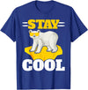 Polar Bear Antartica Arctic SteMi Apparel Stay Cool Polar Bear Arctic Animal Ice Bear Lover T-Shirt - Royal Blue