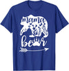 Women Floral Mama Bear TShirt Mama Bear Mom Women Floral Mama Bear Mom Bear Mommy Bear Floral Mama Bear T-Shirt - Royal Blue