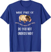 Funny Skinny Pig Gifts and Apparel Skinny Pig T-Shirt, "Was ist ein Teil von Wheek versteht nicht?" T-Shirt - Royal Blue