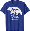 Mens Funny Appa Bear Father's Day Shirt T-Shirt - Royal Blue