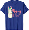 ADVENTURE ALPACA LLAMAS Designs MAMA LLAMA Funny Mother Lamas Meme T-Shirt - Royal Blue