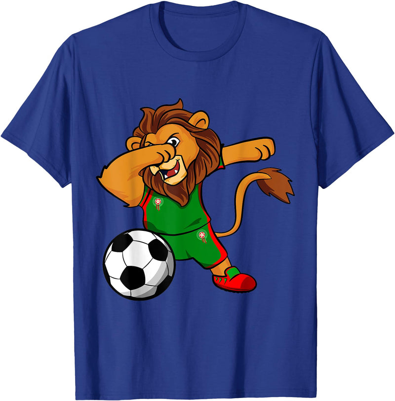 Lovers Maroc Berber culture Morocco Royal Lion for moroccan football lovers T-Shirt - Royal Blue