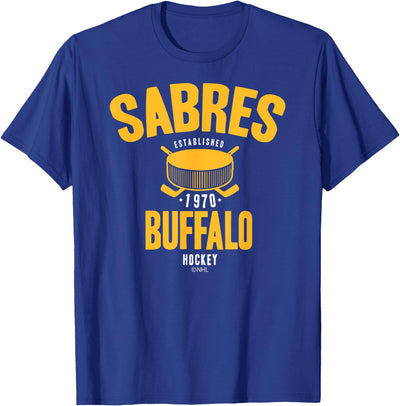 Cow Buffalo Sabres Hockey Puck Officially T-Shirt