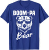 Boom-Pa Bear Funny Gifts Apparel Boom-Pa Bear Wearing Cool Sunglasses Fathers Day Gift T-Shirt - Royal Blue