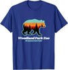 Retro Vintage WA Summer Camping & Hiking Souvenir Woodland Park Zoo Washington Tourist T-Shirt - Royal Blue