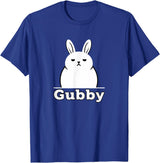 Gubby Rabbit Anime Funny Character Cute Grumpy Bunny T-Shirt in Royal Blue