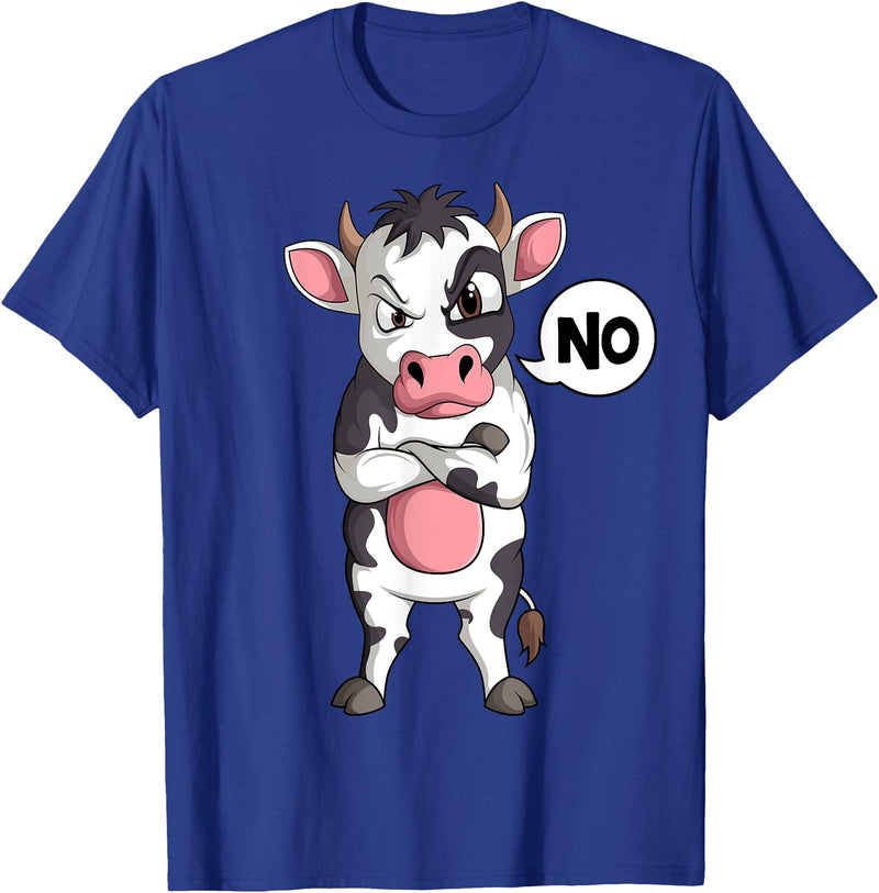 Funny Cow Lover & Owner Gift Ideas Cow Farmer Kids Boys Girls Womens T-Shirt - Royal Blue