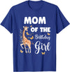 Giraffe Birthday Party by LazyPanda Giraffe Mom of the Birthday Girl Matching Family T-Shirt - Royal Blue