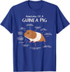 Guinea Pig Lover Cavy Owner Accessories Clothes Anatomy Of A Guinea Pig Cavy Lover Owner Stuff Piggy Peeg T-Shirt - Royal Blue