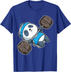 BCC Funny Panda Shirts & Panda Bear Gifts Panda Bear Gym Workout Training Bench Press Weight Lifting T-Shirt - Royal Blue
