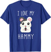 I Love My Hammy T Shirt for Hamster Lovers T-Shirt - Royal Blue