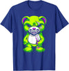 Wowsome! Pastel Goth Teddy Bear Shirt Halloween Bear Horror T-Shirt - Royal Blue