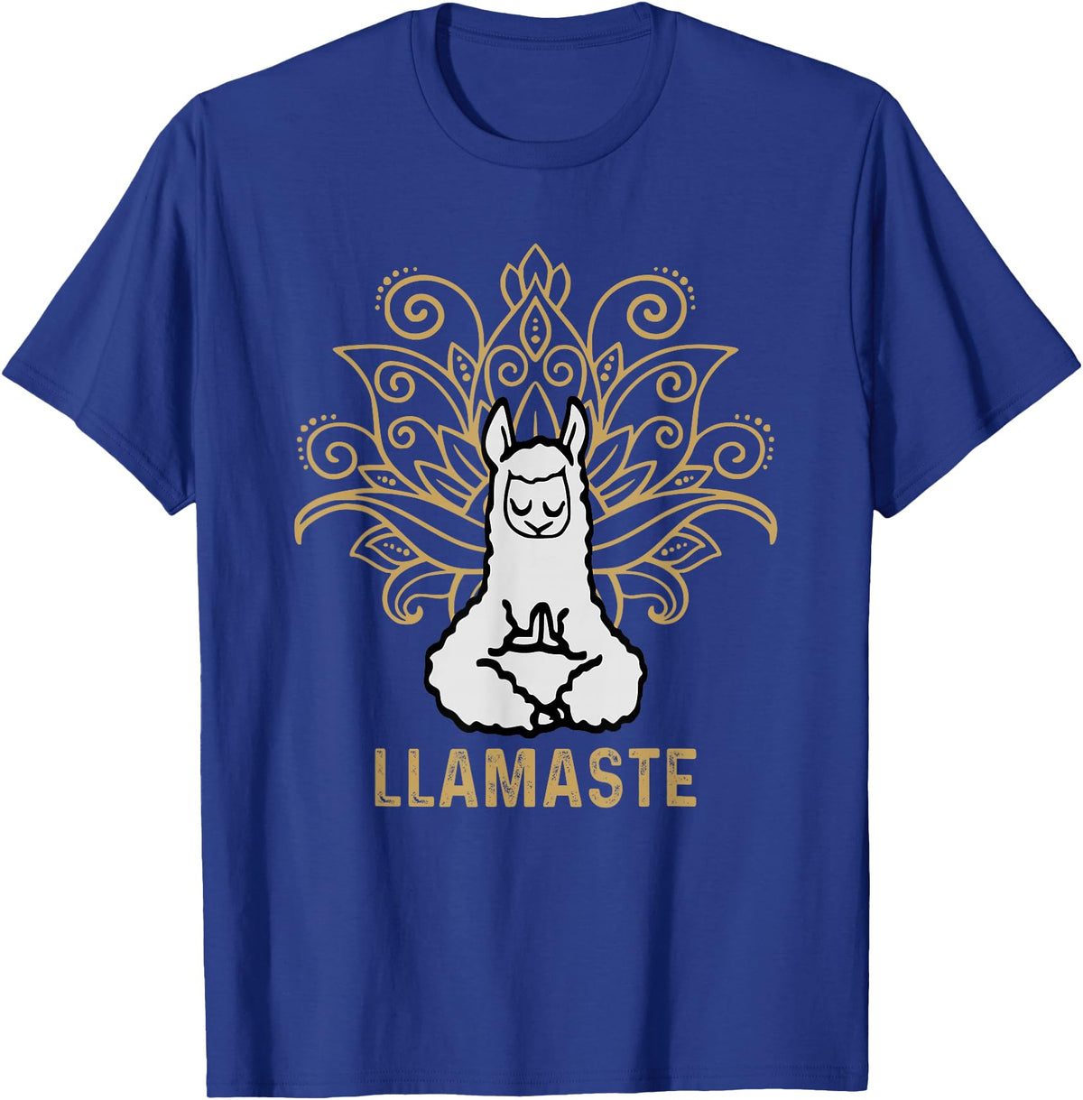 Lama Llamaste Family Summer Sport Yoga Gift Tees Llamaste Yoga Gift For Men Women Kids Lover Llama Yoga T-Shirt - Royal Blue