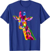 Cool Animal Shirts Giraffe t shirt; Love Animal t shirt; Love Giraffe t shirt T-Shirt - Royal Blue