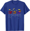 Quilter Scary Halloween Costume Sewing Machine T-Shirt - Royal Blue