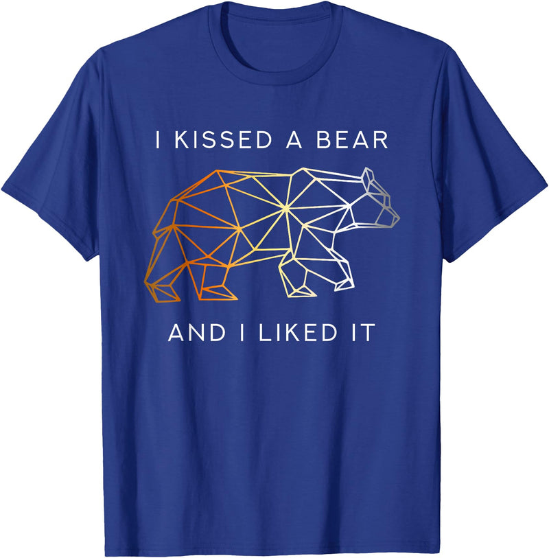 Schwule Bären & Bear Pride I Kissed a Bear an I liked it Gay Bear CSD T-Shirt - Royal Blue