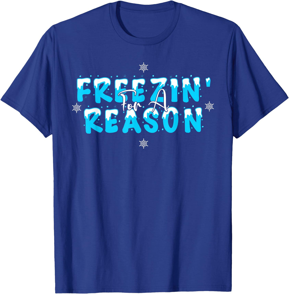 Polar Bear Plunge Ice Swimming Co Polar Bear Plunge 2022 Costume Ice Swimming Freezin Reason T-Shirt - Royal Blue